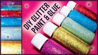 DIY Glitter Glue Paint  How to Make Easy  Cheap [upl. by Otreblada]