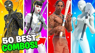 50 BEST TRYHARD Fortnite Combos [upl. by Lindsay]