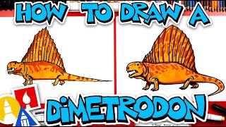 How To Draw A Dimetrodon [upl. by Nylanaj]