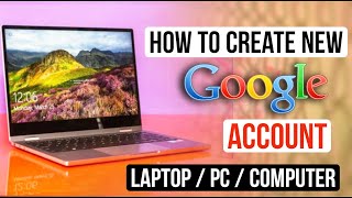 How To Create Google Account In Laptop Windows 10 amp 7  Gmail Id Kaise Banaye 2023 [upl. by Molloy]