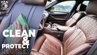 HOW TO CLEAN AND PROTECT LEATHER SEATS [upl. by Rettke795]