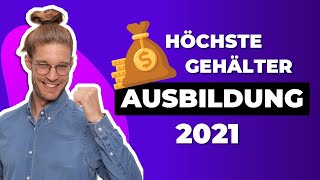 TOP 15 💰 bestbezahlte Ausbildungsberufe in Deutschland 2024 [upl. by Kirven893]