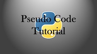 Basic Pseudo Code Tutorial [upl. by Dde]