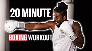 4 Round Boxing Workout AtHome with Coach PJ [upl. by Mungovan]