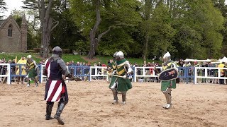 USA v Australia Knights in 5 v 5 during IMCF World Championships 2018 at Scone Palace Scotland [upl. by Tolecnal38]