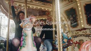 Trois Cafes Gourmands Evidemment ParolesLyrics [upl. by Schwarz47]