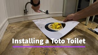 Installing a Toto Aquia IV Toilet [upl. by Shandra]