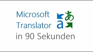 Microsoft Bildung  Erklärvideo Translator in 90 Sekunden [upl. by Neih]