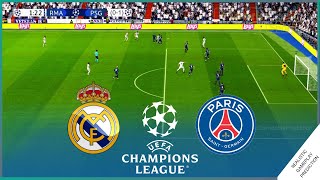 REAL MADRID vs PSG  CHAMPIONS LEAGUE 2022  Simulación Realista [upl. by Ecitnirp]