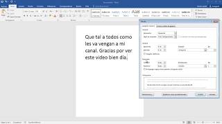 Como Poner Interlineado Doble A Una Hoja En Word 2016 [upl. by Meill]