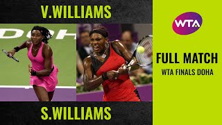 Venus Williams vs Serena Williams  Full Match  2009 WTA Finals Doha Final [upl. by Atnom]