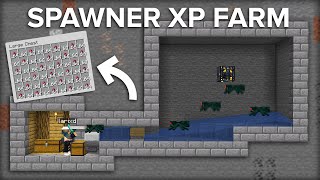 Minecraft Cave Spider Spawner XP Farm  Super Easy Design [upl. by Uriel]