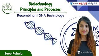 Recombinant DNA Technology  Biotechnology  L1  NEET 202223  Seep Pahuja [upl. by Adnah]