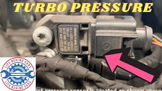 VW Golf 2014 TDI Turbo Boost Pressure Sensor Location [upl. by Annailuj931]