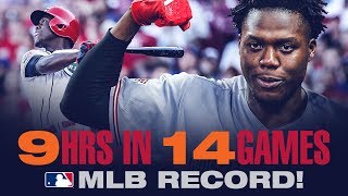 Reds’ Aristides Aquino becomes fastest to 9 career homers [upl. by Gnohc953]