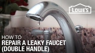 How To Fix A Dripping or Leaky Double Handle Faucet [upl. by Rudman450]