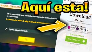 🔴 cómo OBTENER el código de activación para ENTRAR AL SERVIDOR AVANZADO DE FREE FIRE ABRIL 2021 [upl. by Garson845]