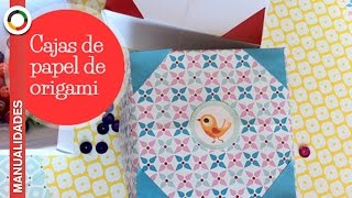 COMO HACER UNA CAJA DE PAPEL  ORIGAMI FÁCIL [upl. by Garlaand]