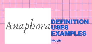 Anaphora  Definition Uses amp Examples  Studying Literature [upl. by Adaliah]