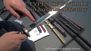 Martial Arts History  Types of Japanese Swords and Purposes [upl. by Kazim]