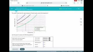 ALEKS Relating vapor pressure to vaporization [upl. by Henghold422]