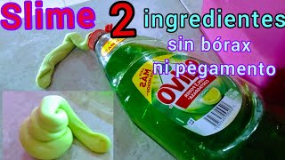 cómo hacer SLIME sin BÓRAX y sin PEGAMENTO transparente [upl. by Retsek]