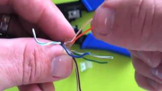 How to Crimp a ThreePiece RJ45 Connector [upl. by Yodlem]