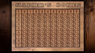 Napiers Bones The old calculator  Multiplication amp Division [upl. by Malkin]