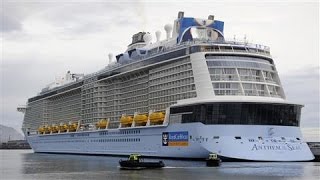 Royal Caribbean Cruise Ship Damaged by Rough Storm [upl. by Tibbitts]