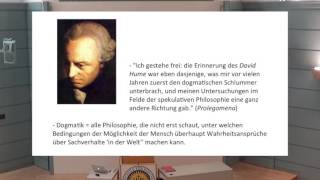 Erkenntnistheorie 6 Immanuel Kant [upl. by Kynan251]