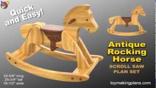 Wood Toy Plans  Heirloom Rocking Horse [upl. by Atneciv]