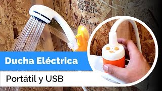 DUCHA ELÉCTRICA PORTÁTIL y RECARGABLE por USB  Para Coche Caravana o Camping 🚿  Review [upl. by Aneeles]