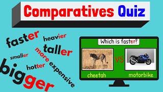 Comparatives Quiz  ESL Classroom Game  Easy English Quiz [upl. by Barbaresi]