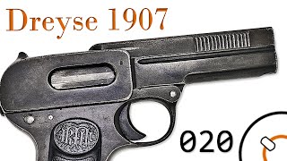 History of WWI Primer 020 German Dreyse 1907 Pistol Documentary [upl. by Vaughan]