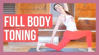 45 min Intermediate Vinyasa Yoga  Full Body Toning Yoga [upl. by Eamaj648]