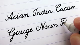 Cursive Writing  Words A to Z  For Beginners [upl. by Spoor295]