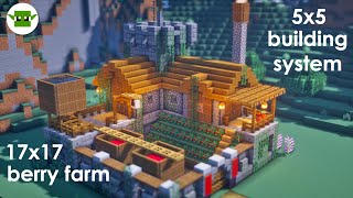 Minecraft  How to Build a Small Fortified Berry Farm EASY 5x5 System [upl. by Hettie53]