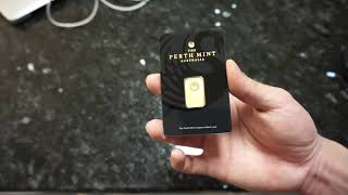 The Perth Mint 5 Gram Gold BarBullion Review [upl. by Trebla]