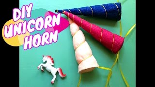 Make your own Unicorn Horn DIY CRAFT [upl. by Annodam]