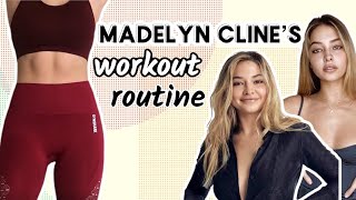 I TRIED MADELYN CLINES WORKOUT ROUTINE  From Outer Banks [upl. by Gilletta93]