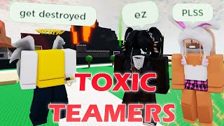 Toxic teamers in Mortem Metallum get destroyed  Roblox [upl. by Anemaj842]