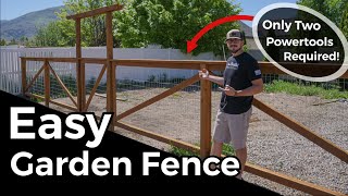 Build a Simple Garden Fence [upl. by Llenyr627]