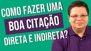 Citação Direta e Indireta  Como fazer uma boa citação André Fontenelle [upl. by Syl]