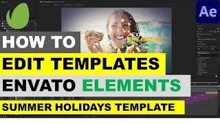 How to Edit Envato Elements Templates in After Effects 2nd Tutorial [upl. by Onig506]