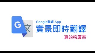 Google翻譯App：你可能不知道的神奇 quot實景即時翻譯quot功能 [upl. by Zavala641]