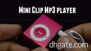 Mini Clip Mp3 player from DHgatecom [upl. by Hameerak]