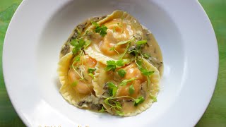 Roasted Butternut Squash Ravioli with Sage Cream Sauce [upl. by Yenterb347]