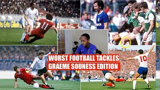 GRAEME SOUNESS WORST TACKLES IN FOOTBALL Compilation 1 Liverpool Rangers Tottenham Red Cards [upl. by Yarod706]