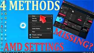 HOW TO FIX AMD RADEON SETTINGS MISSING OR NOT SHOWING [upl. by Calie]