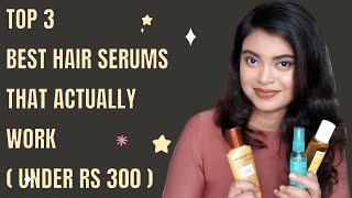 Top 3 Best Hair Serums for Dry and Frizzy Hair under Rs 300  How to Use Hair Serums Correctly [upl. by Gleeson]